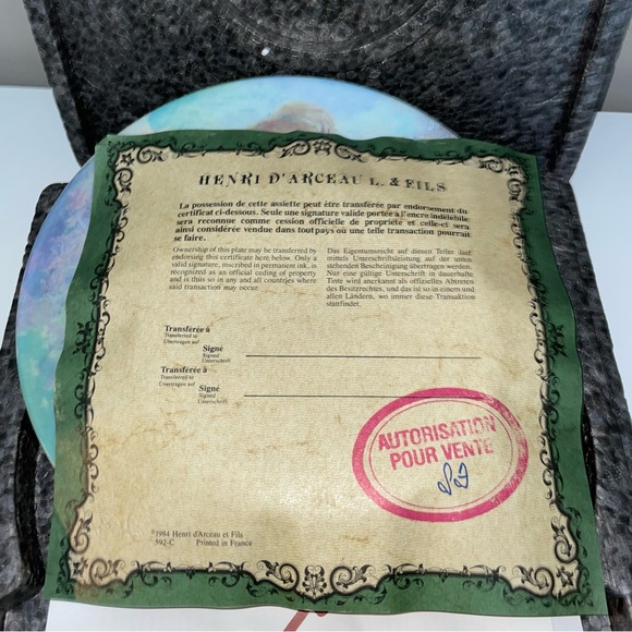 Marie et Jacqueline Decorative Plate - Guy Cambier La Fête De Mères - Picture 4 of 5